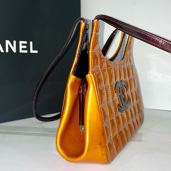 CHANEL Coco Kisslock Chocolate Bar Long handle Shoulder Bag - Picture 3 of 9